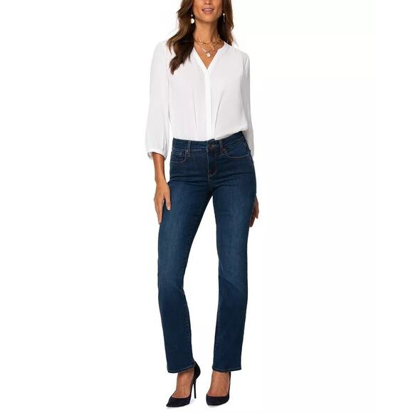 NYDJ Women's Marilyn Tummy Control Straight Denim Jeans Size 14 - Picture 1 of 11